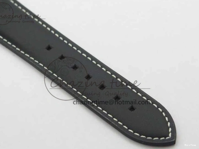 MIROTIME 0122 Practical Calatrava 5524 Pilot Travel Time SS GRF Blue Dial on Black Leather Strap A324 V 7107